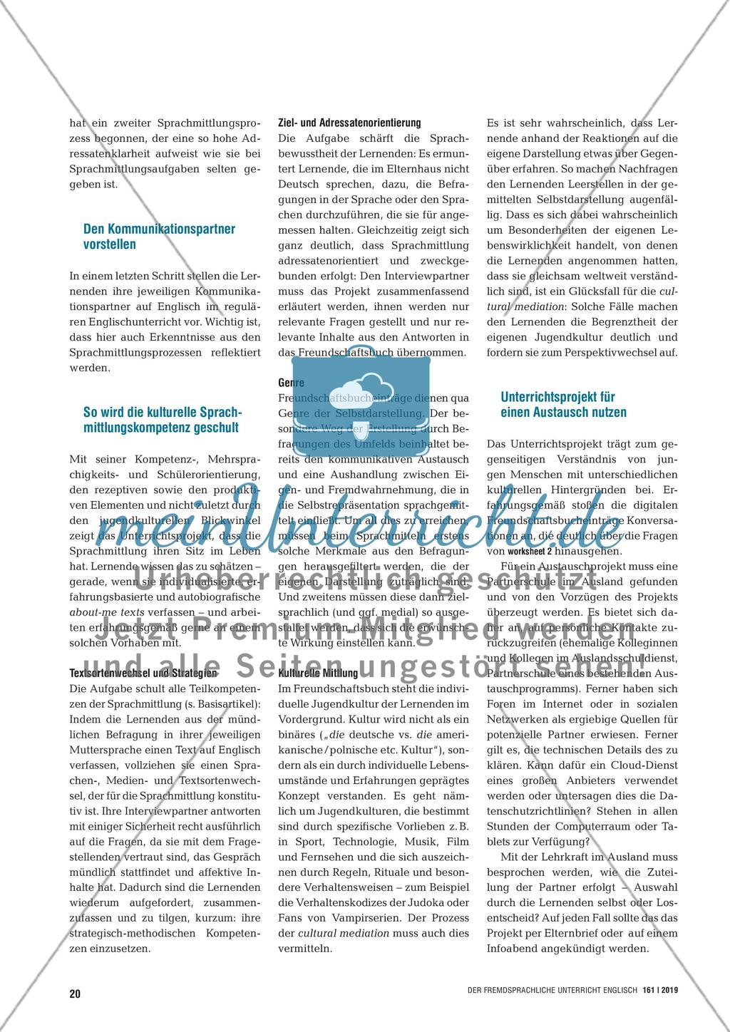 My grandpa says I’m gonna be an astronaut - Mit digitalen Freundschaftsbüchern about me-Texte sprachmitteln Preview 3