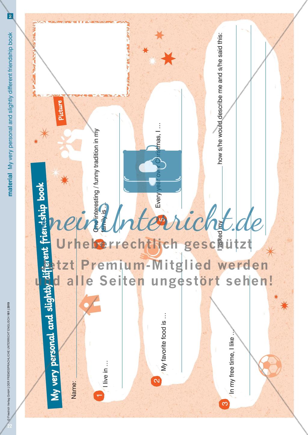 My grandpa says I’m gonna be an astronaut - Mit digitalen Freundschaftsbüchern about me-Texte sprachmitteln Preview 5