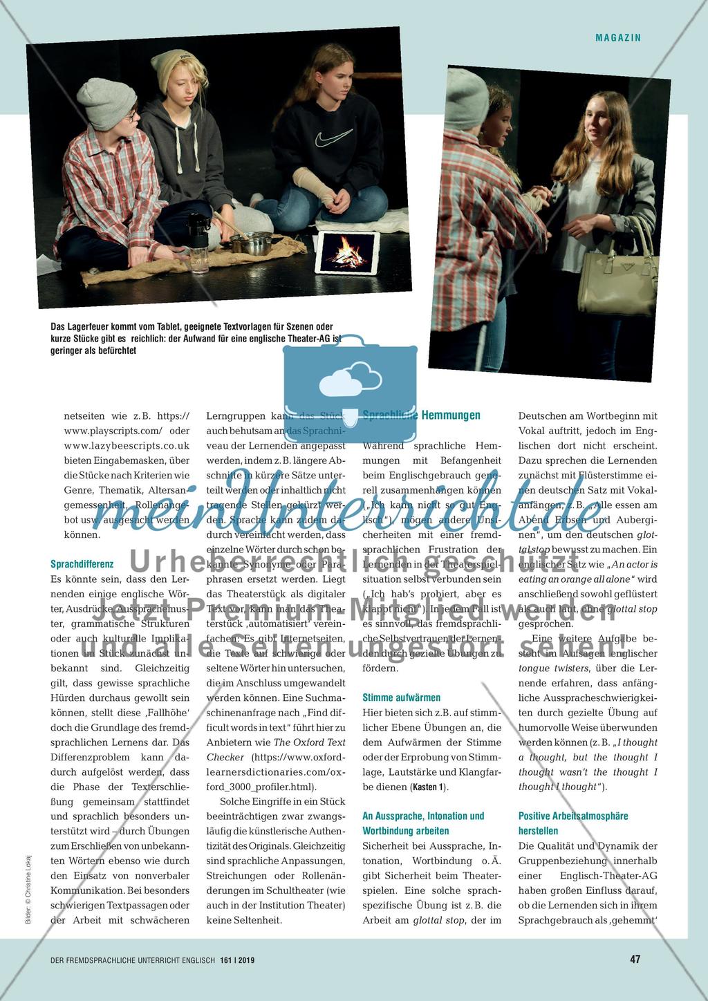 Start your own English Drama Club! - Ideen für die Arbeit in Englisch-Theater-AGs von Andreas Wirag und Carola Surkamp Preview 2
