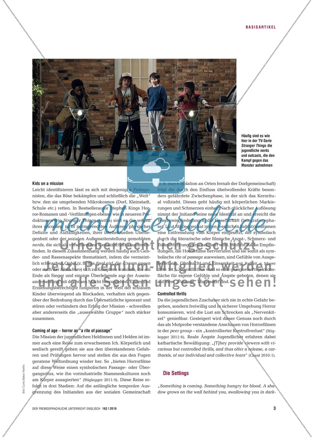 Welcome to my nightmare - Mit Horrorfilmen Hörsehverstehen schulen und Filmanalysetechniken erwerben Preview 2