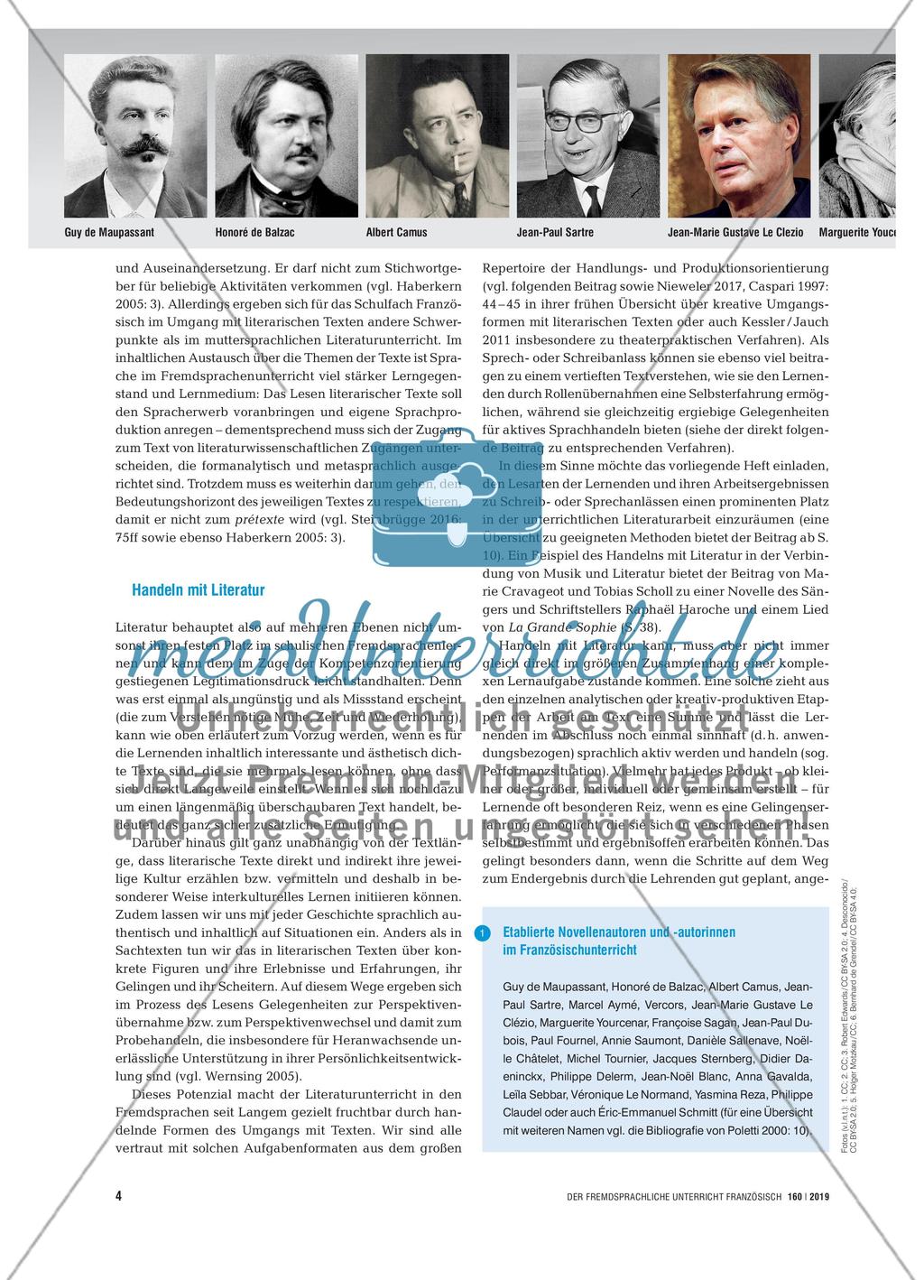 Lire et agir - Chancen und Potenziale kurzer Erzähltexte im Unterricht Preview 3