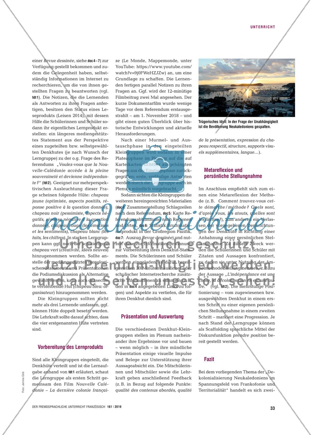 Un laboratoire de décolonisation ? - Neukaledonien im Spannungsfeld von Frankofonie und territorialer Unabhängigkeit Preview 3