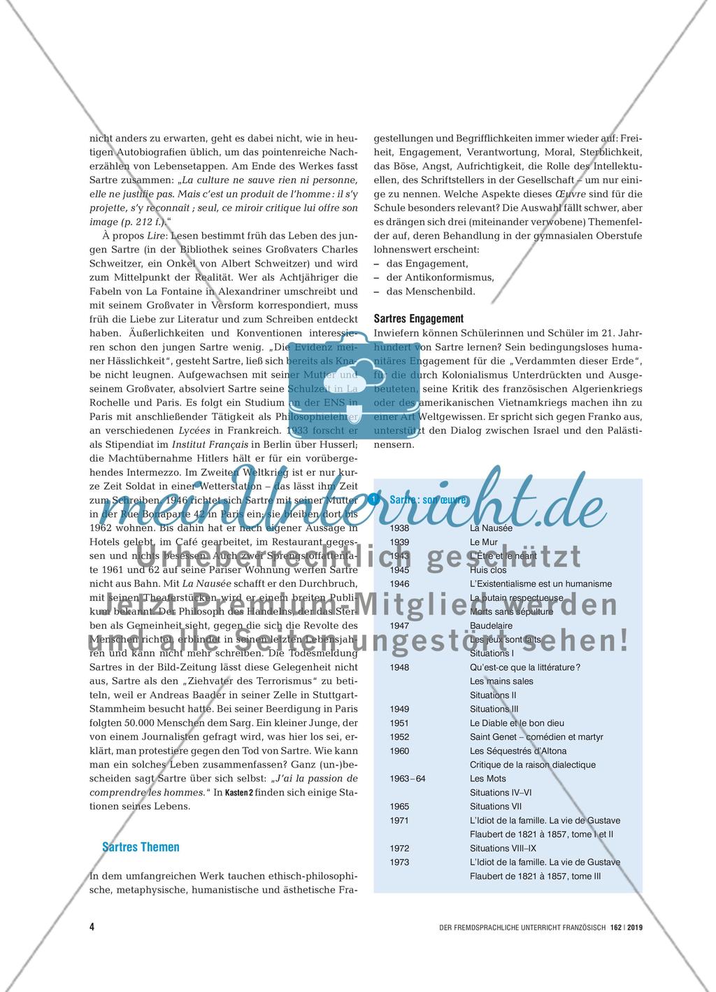 Sartre – Philosoph, Dichter, Mensch - Zur Vielfältigkeit eines modernen Klassikers Preview 3