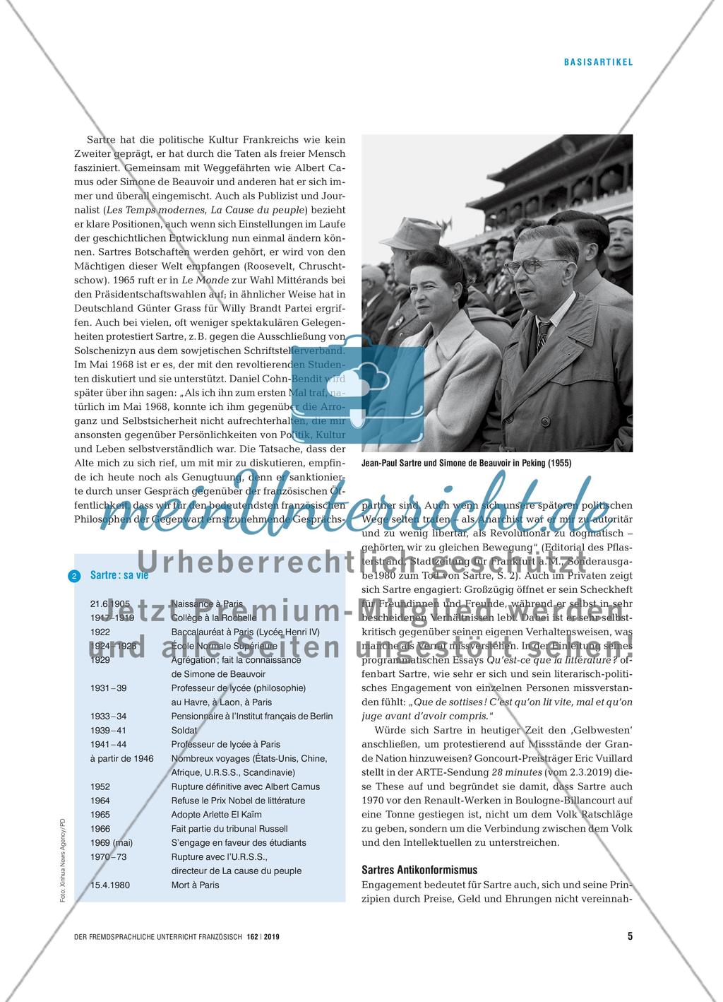 Sartre – Philosoph, Dichter, Mensch - Zur Vielfältigkeit eines modernen Klassikers Preview 4