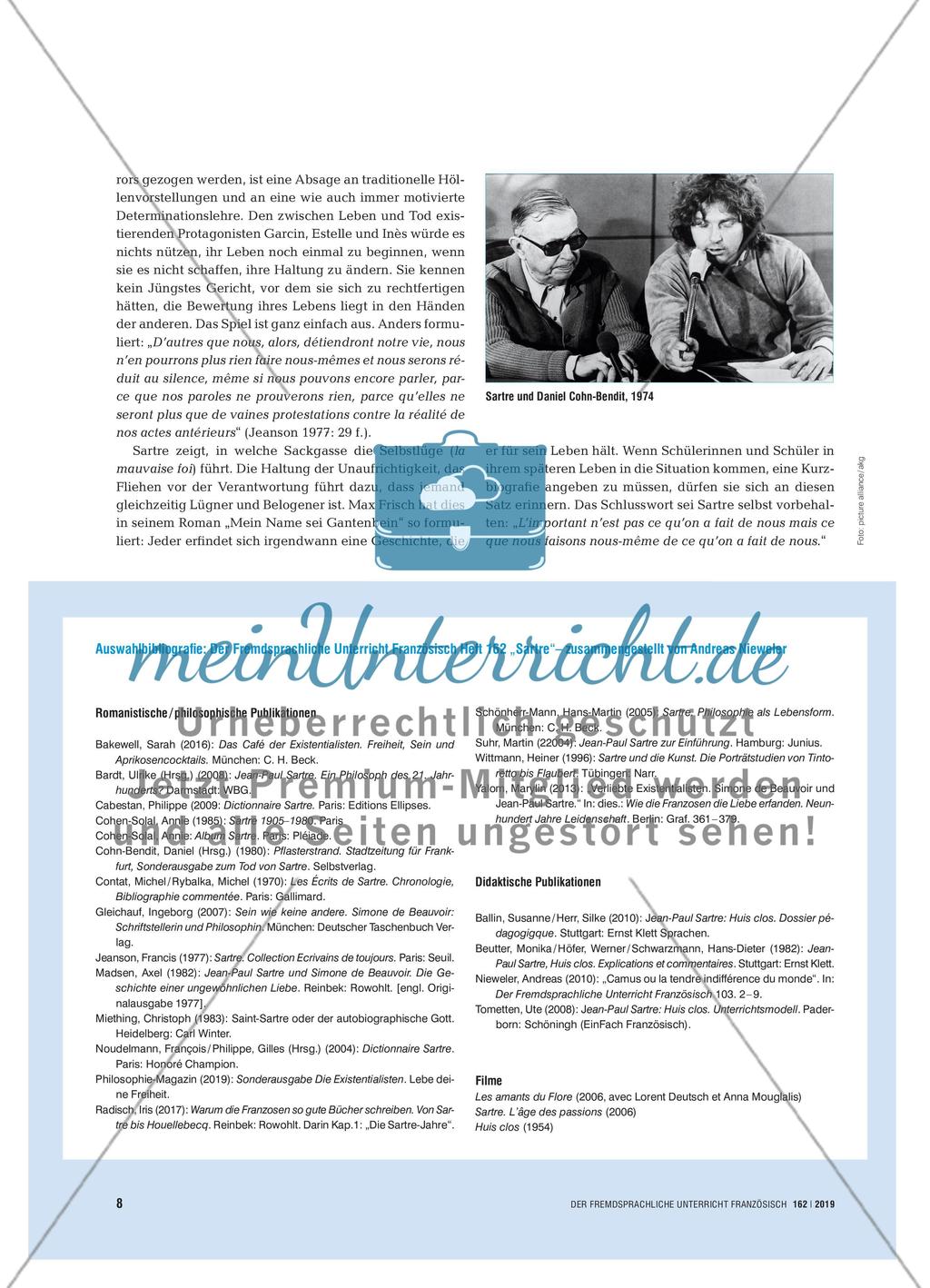 Sartre – Philosoph, Dichter, Mensch - Zur Vielfältigkeit eines modernen Klassikers Preview 7