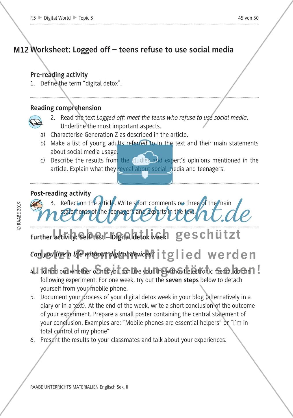 Topic 3: Digital detox Preview 6