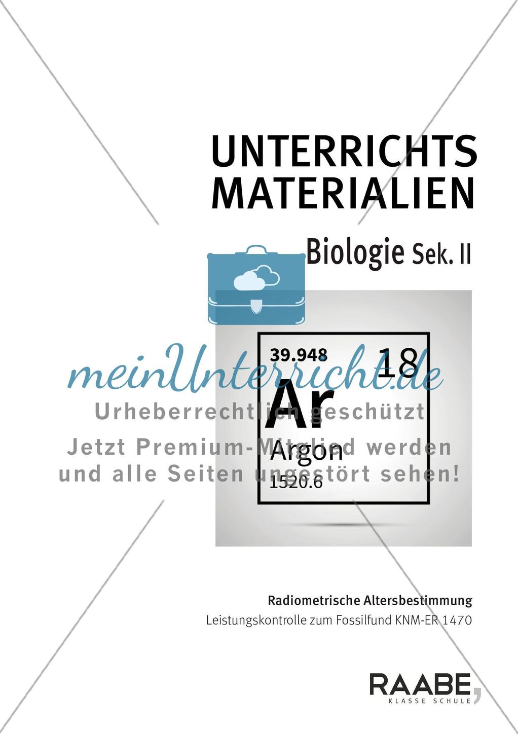 Radiometrische Altersbestimmung Preview 1