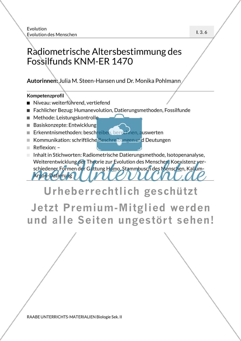 Radiometrische Altersbestimmung Preview 3