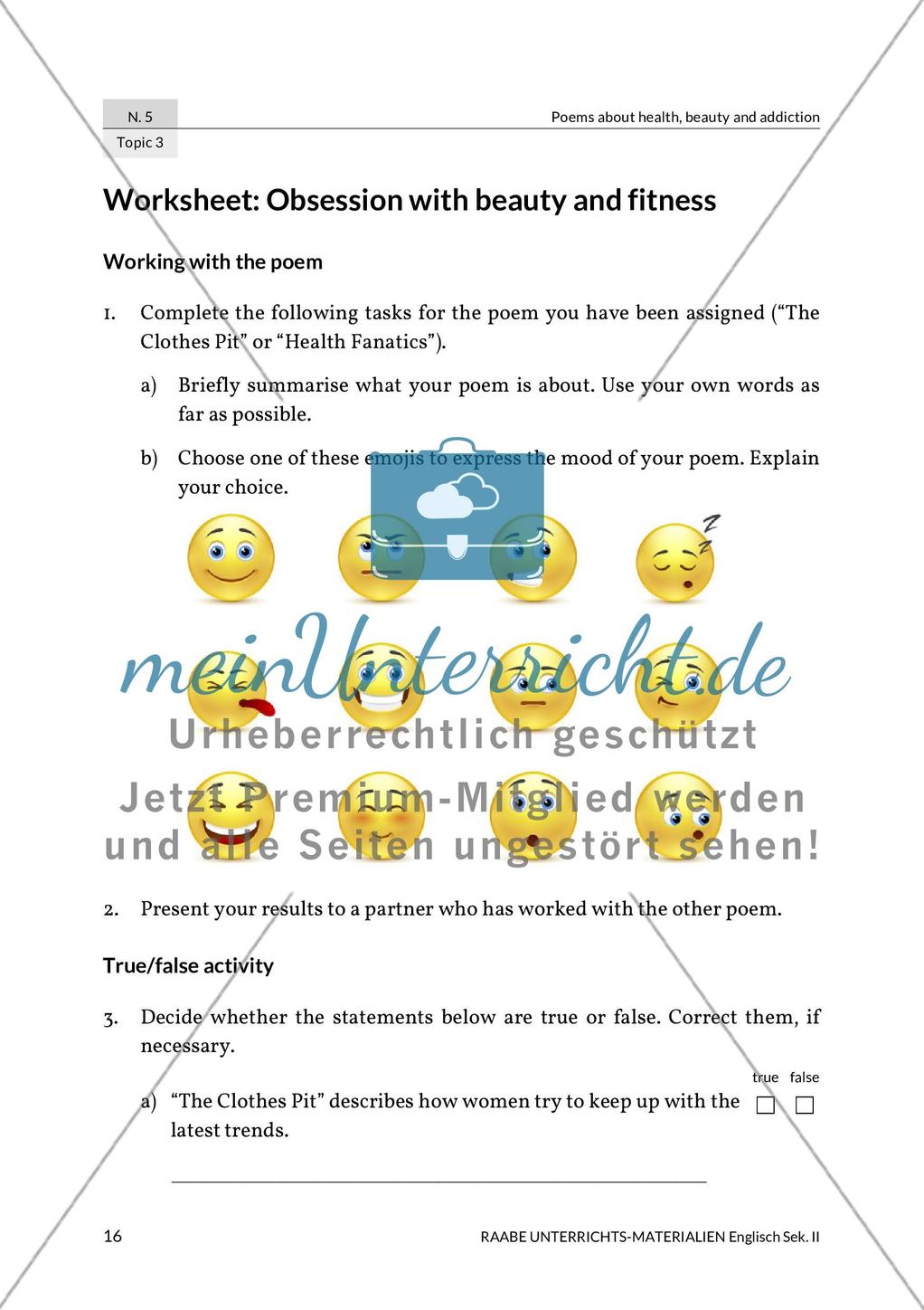 Topic 3: Obsession with beauty and fitness Preview 3
