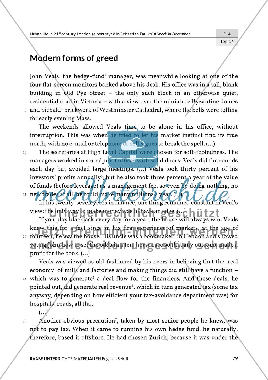 Topic 4: Modern forms of greed Preview 1