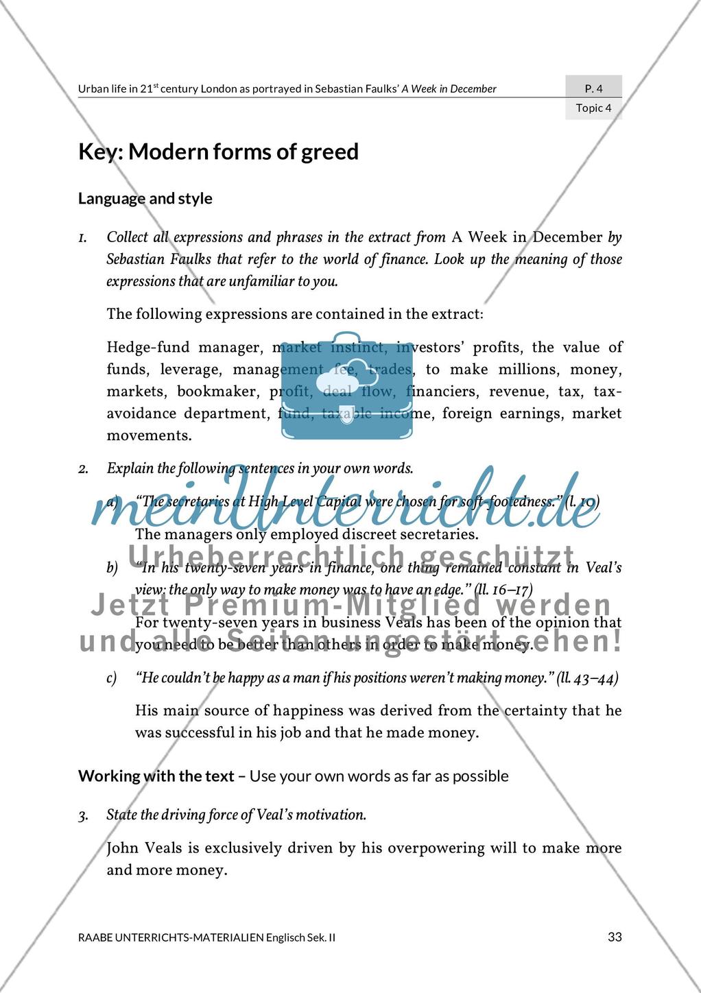 Topic 4: Modern forms of greed Preview 5
