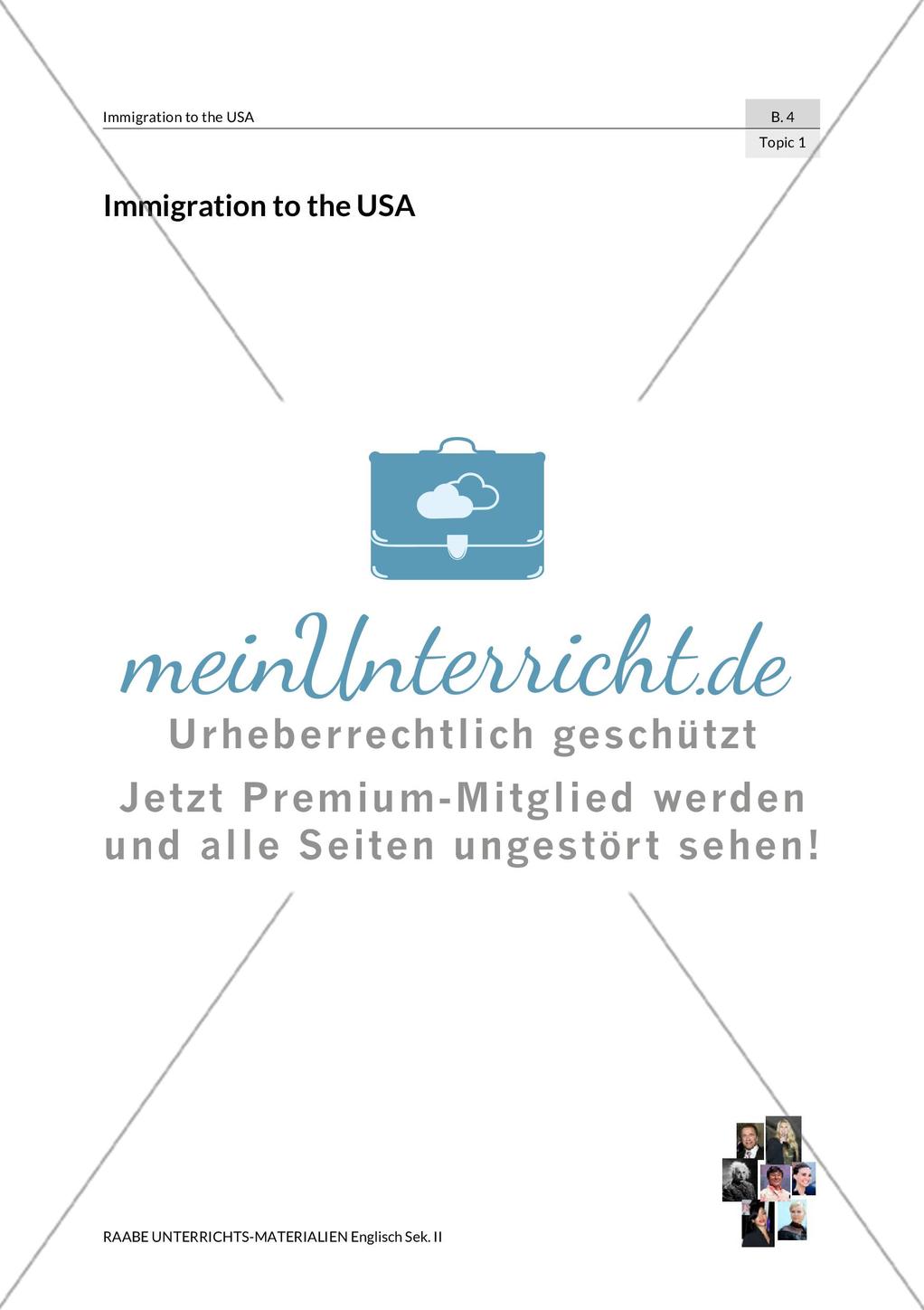 Topic 1: Immigration to the USA Preview 1