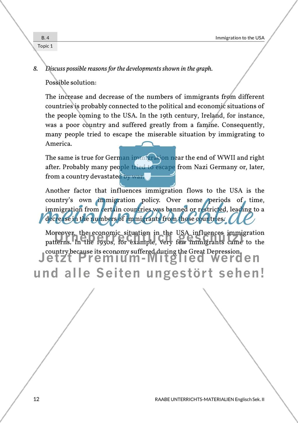 Topic 1: Immigration to the USA Preview 8