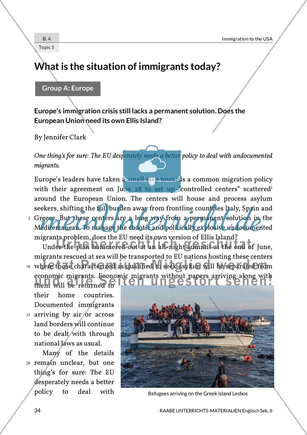 Topic 5: What is the situation of immigrants today? Preview 1