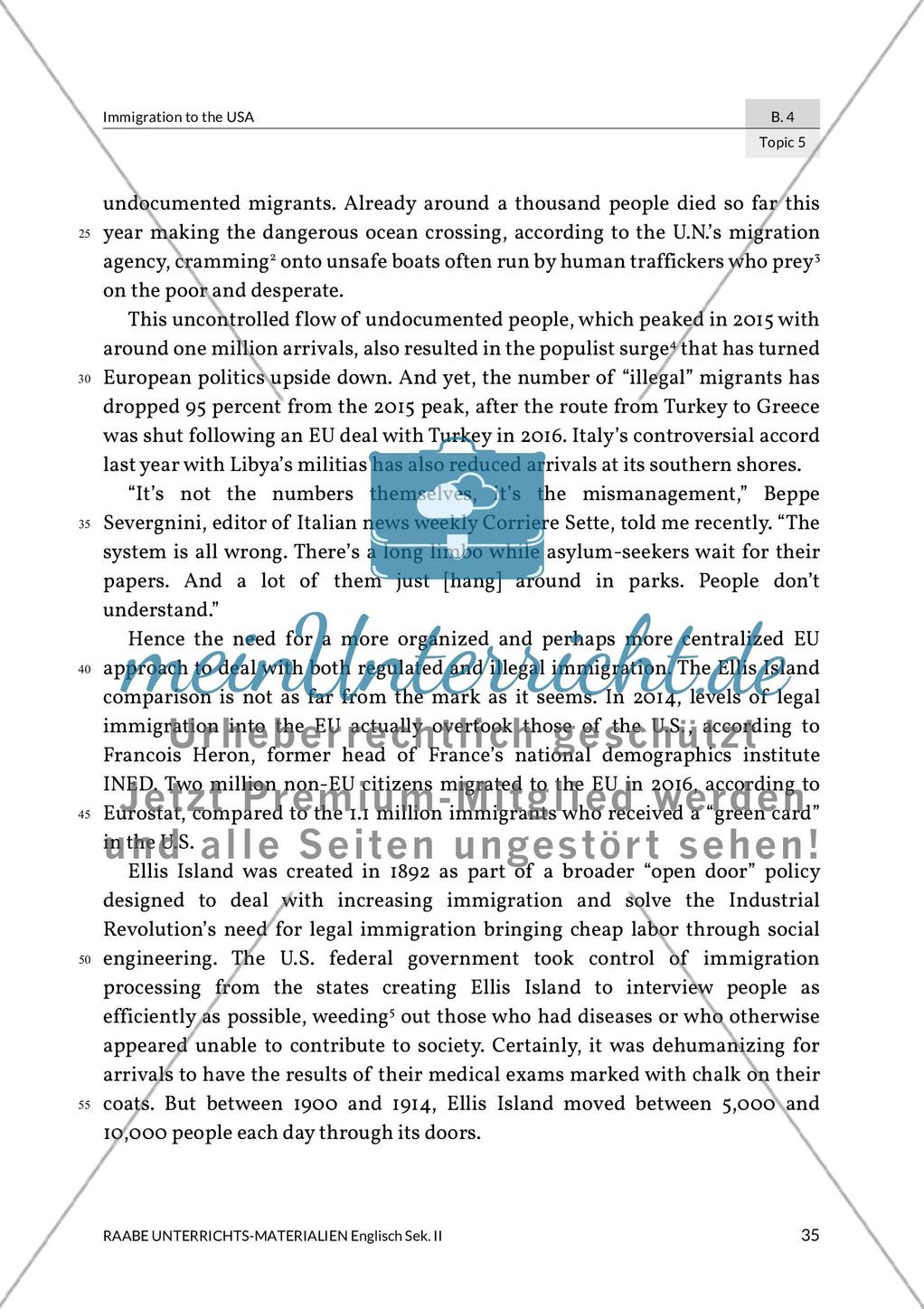 Topic 5: What is the situation of immigrants today? Preview 2