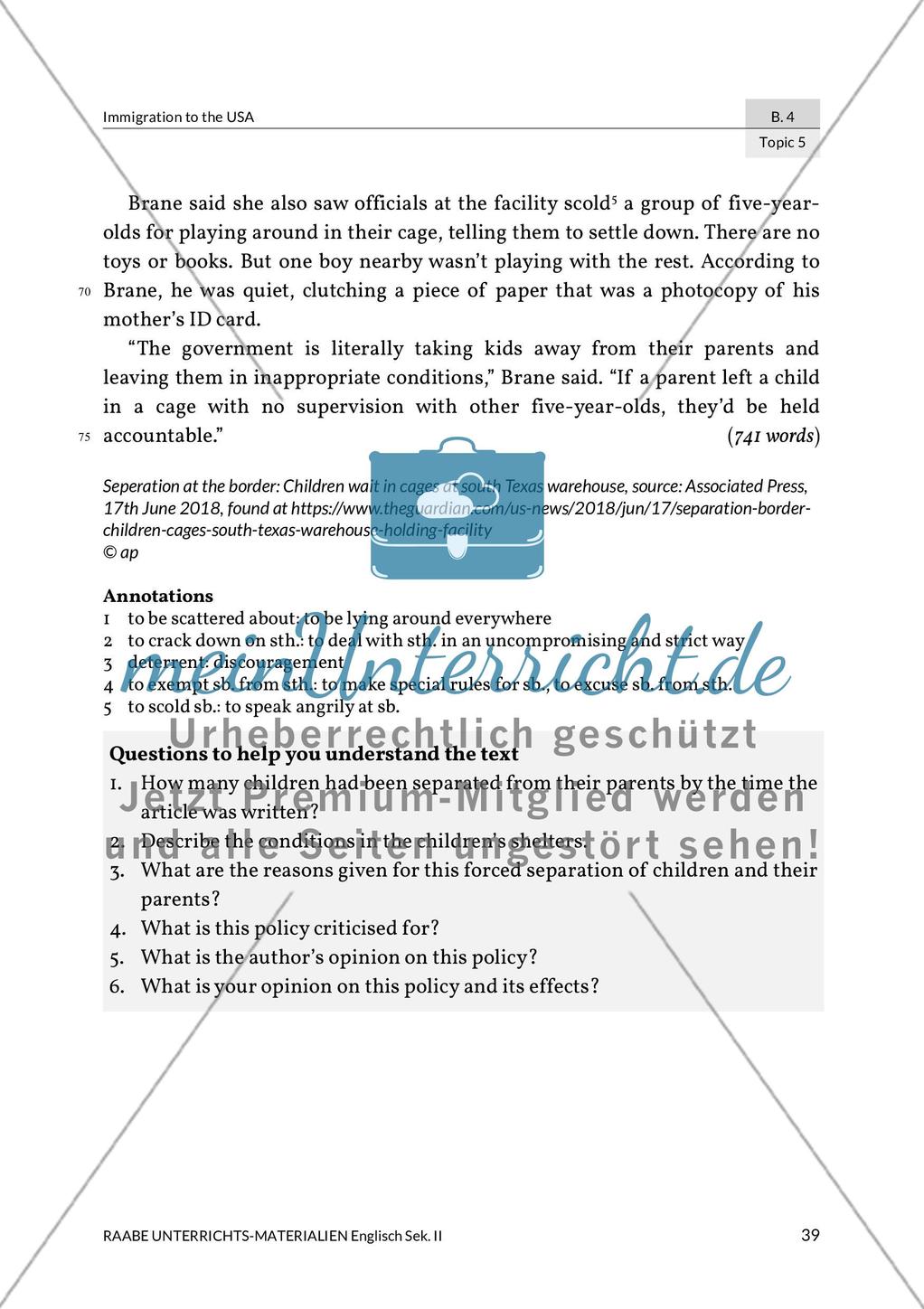 Topic 5: What is the situation of immigrants today? Preview 6