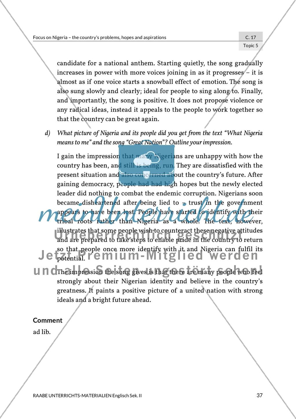 Topic 5: Nigeria’s national identity Preview 7