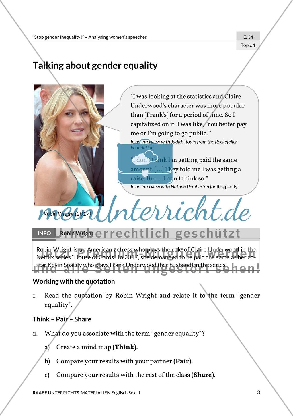 Topic 1: Talking about gender inequality Preview 1
