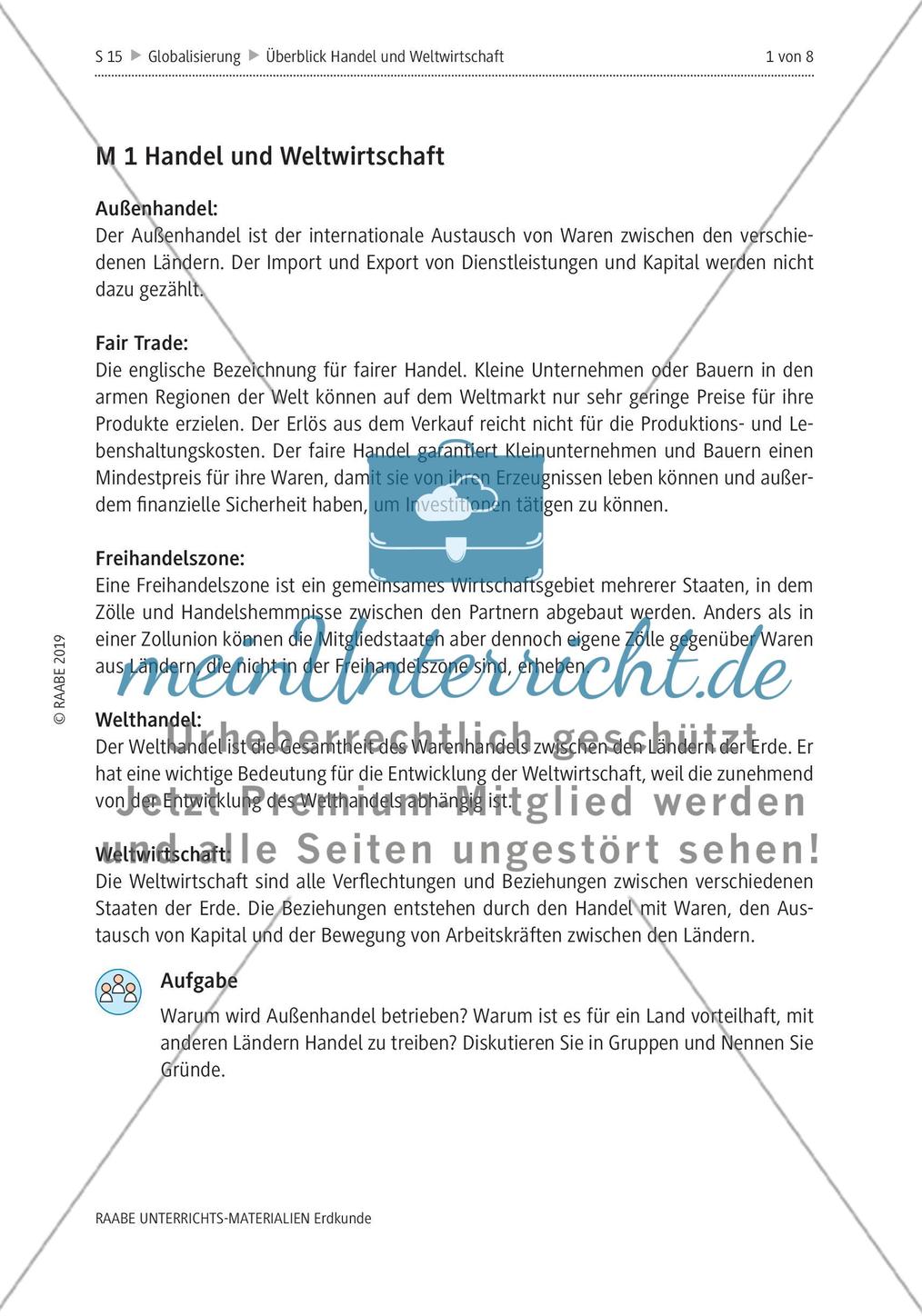 Handel und Weltwirtschaft Preview 1