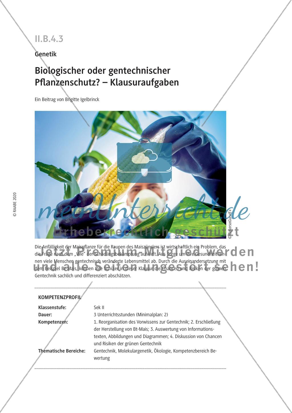 Biologischer oder gentechnischer Pflanzenschutz? Preview 1