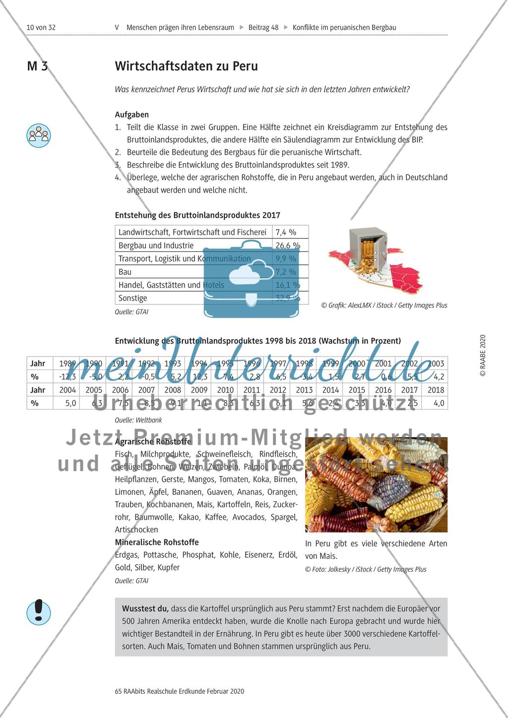 Wirtschaftliche und soziale Rahmenbedingungen Perus Preview 1