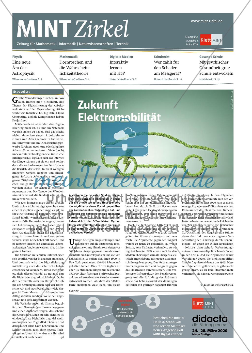 MINT Zirkel - Ausgabe 1, März 2020 Preview 1