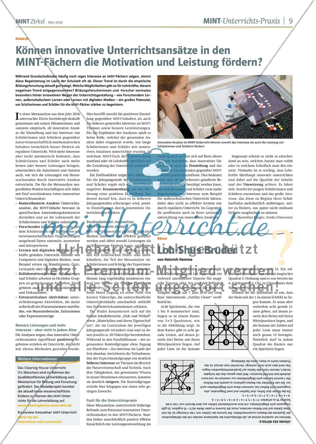 MINT Zirkel - Ausgabe 1, März 2020 Preview 9