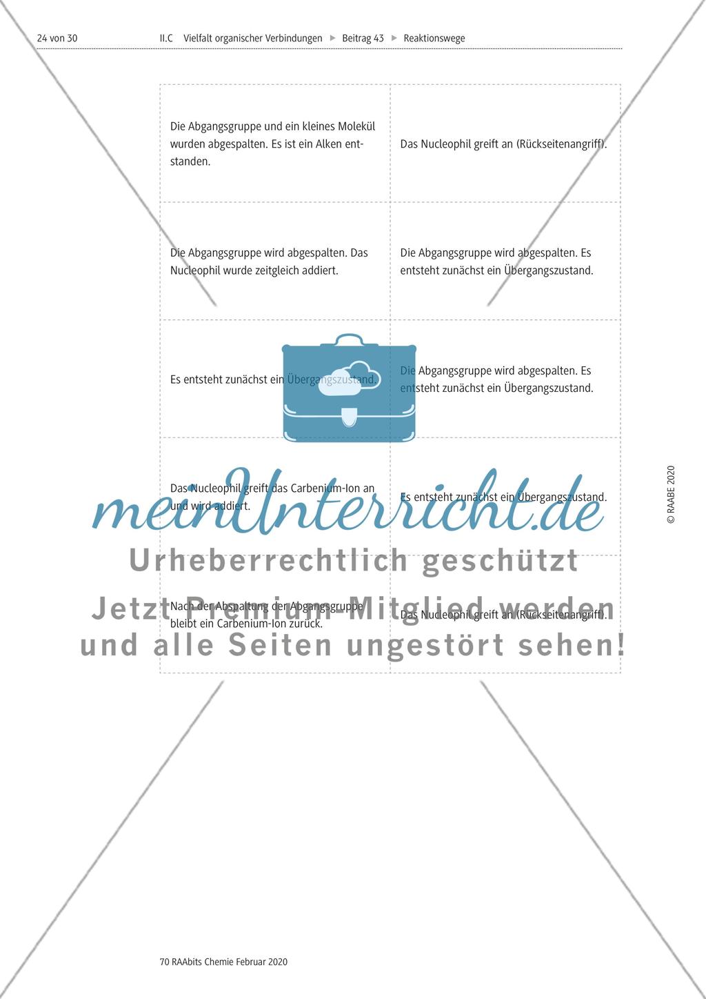 Die nucleophile Substitution und die Eliminierung Preview 2