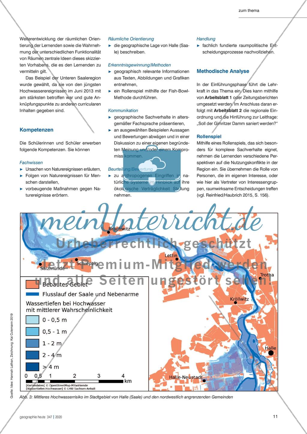 Hochwasser – vom Menschen gemacht? - Nutzungskonflikte an der unteren Saale Preview 4