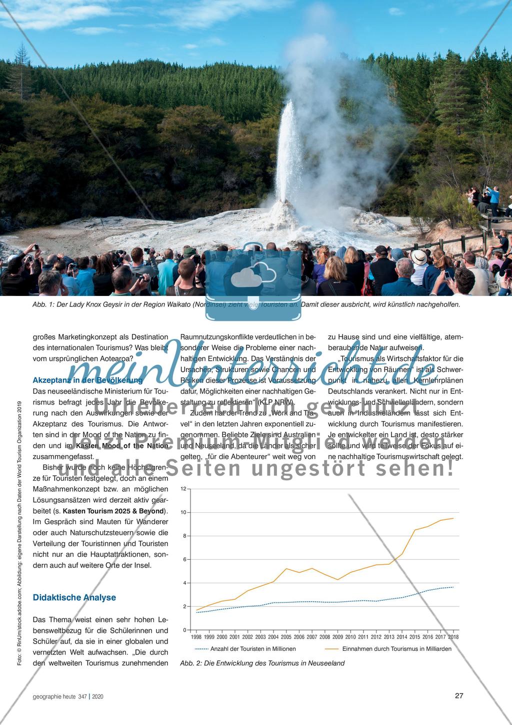 Bittet Neuseeland Touristen nun zur Kasse? - Raumnutzungskonflikte am anderen Ende der Welt Preview 2
