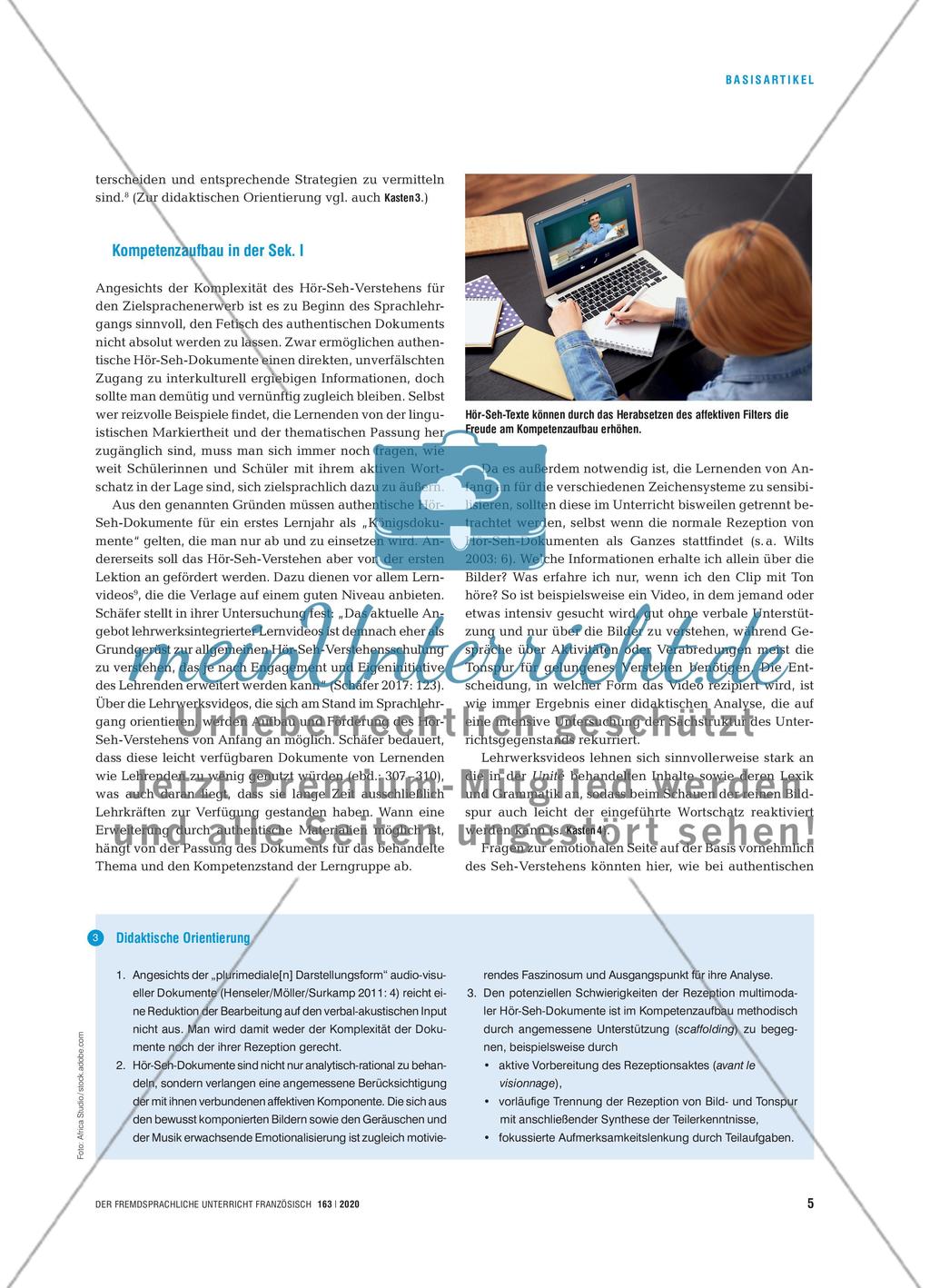 Hör-Seh-Verstehen: eine Kompetenz mit Zukunft - Perspektiven und Potenziale im Unterricht Preview 4