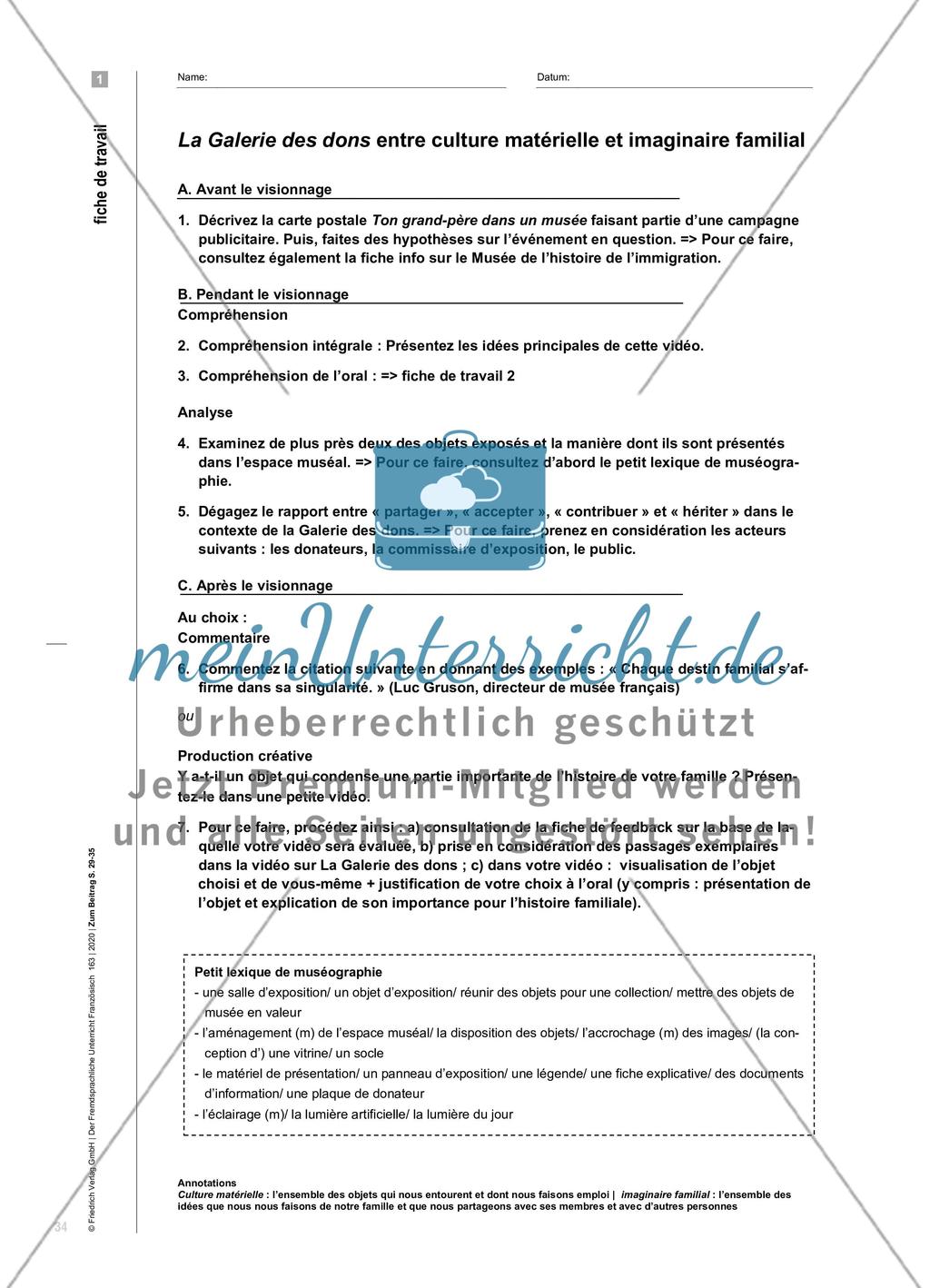 Culture matérielle et imaginaire familial - Auf den Spuren von Familiengeschichten Preview 6