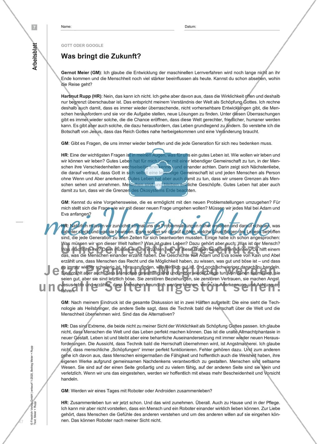 Gott oder Google Preview 8