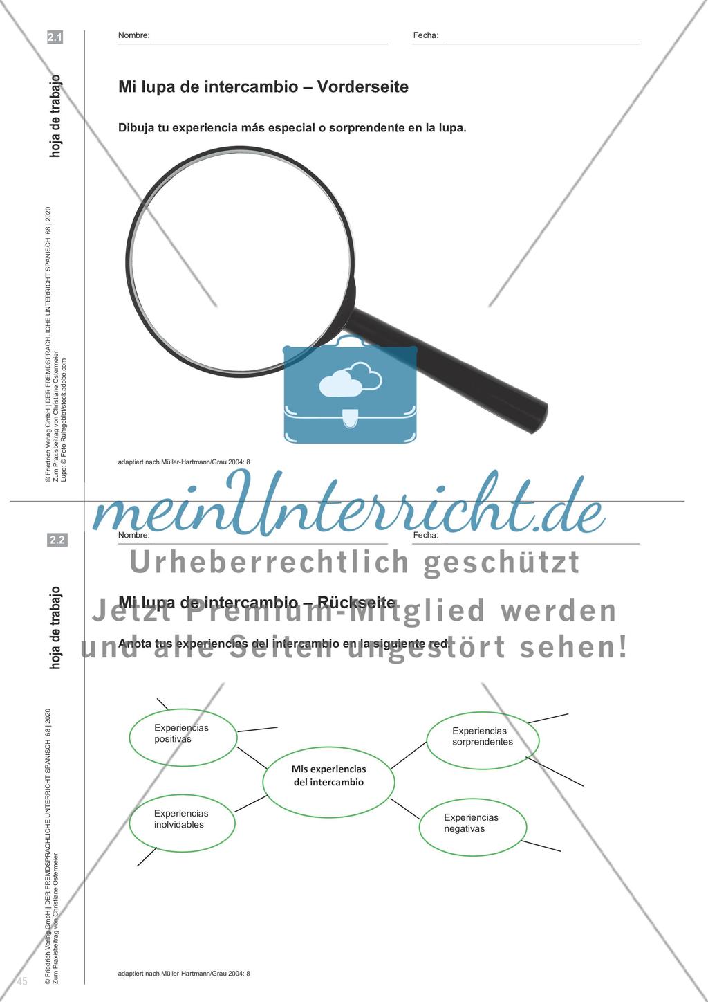 ¿Qué tal el intercambio? - Austauschbegegnungen dokumentieren, reflektieren und evaluieren Preview 5