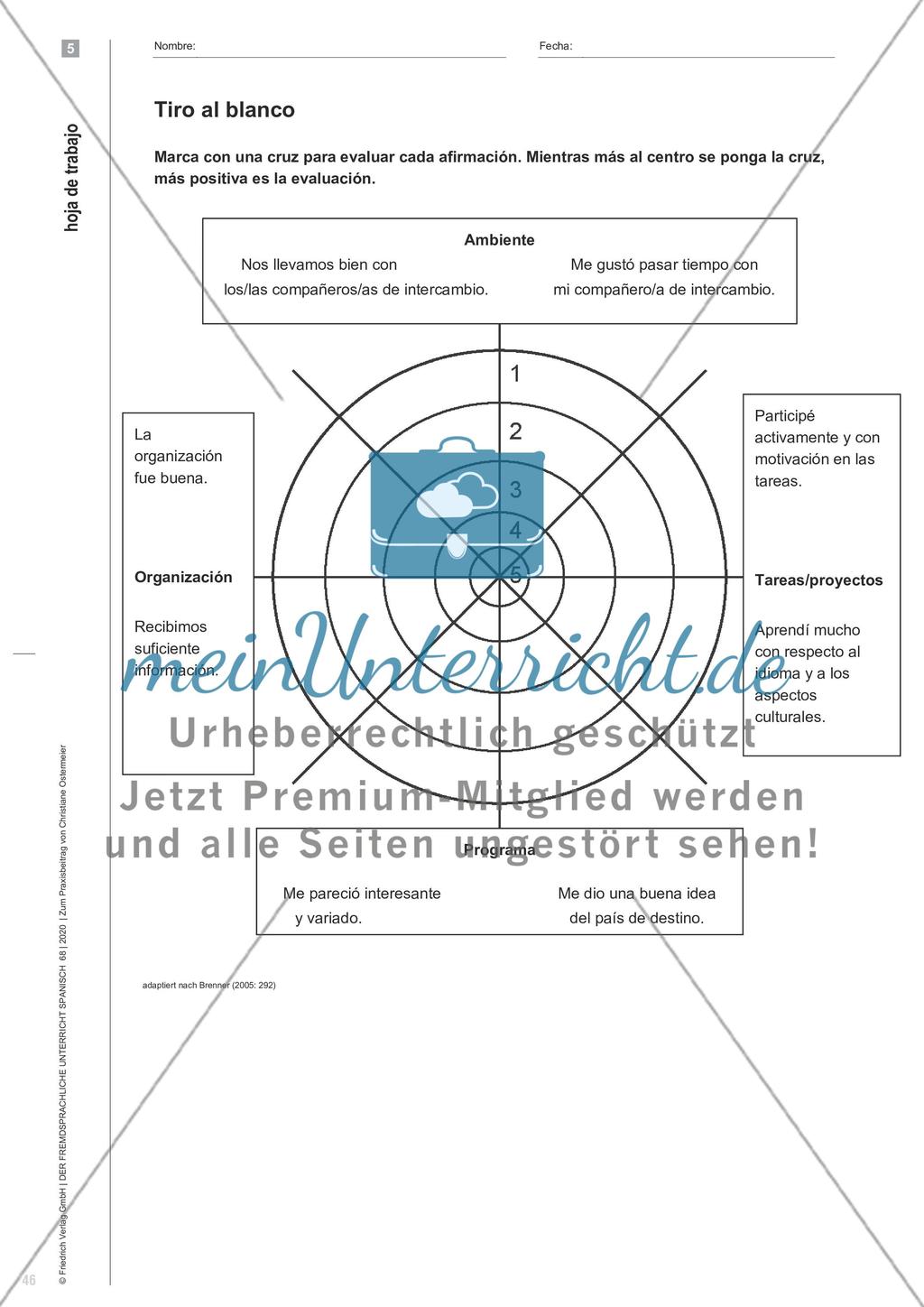 ¿Qué tal el intercambio? - Austauschbegegnungen dokumentieren, reflektieren und evaluieren Preview 6