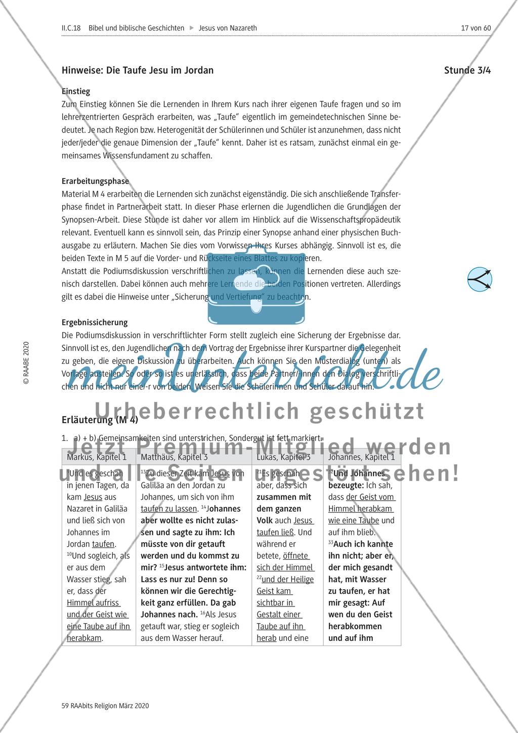 Die Taufe Jesu im Jordan Preview 4