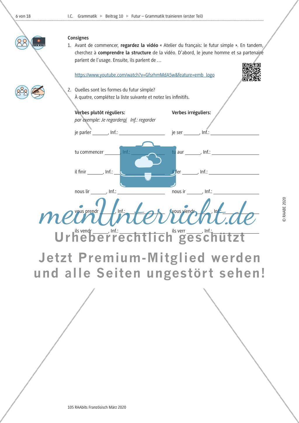Einführung des futur simple Preview 2