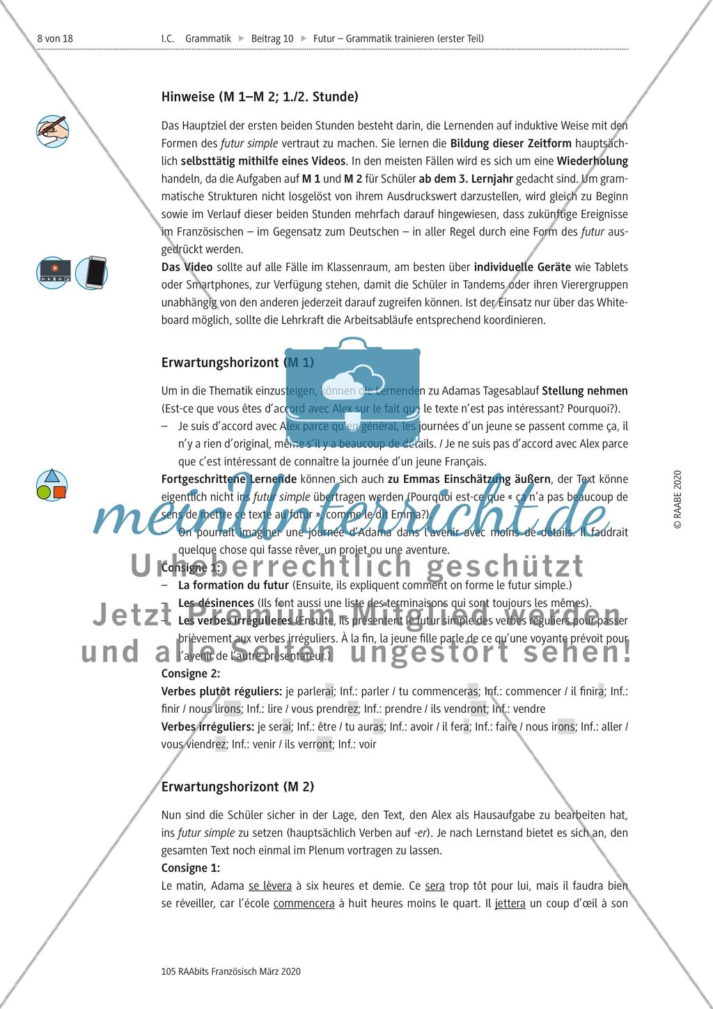 Einführung des futur simple Preview 4
