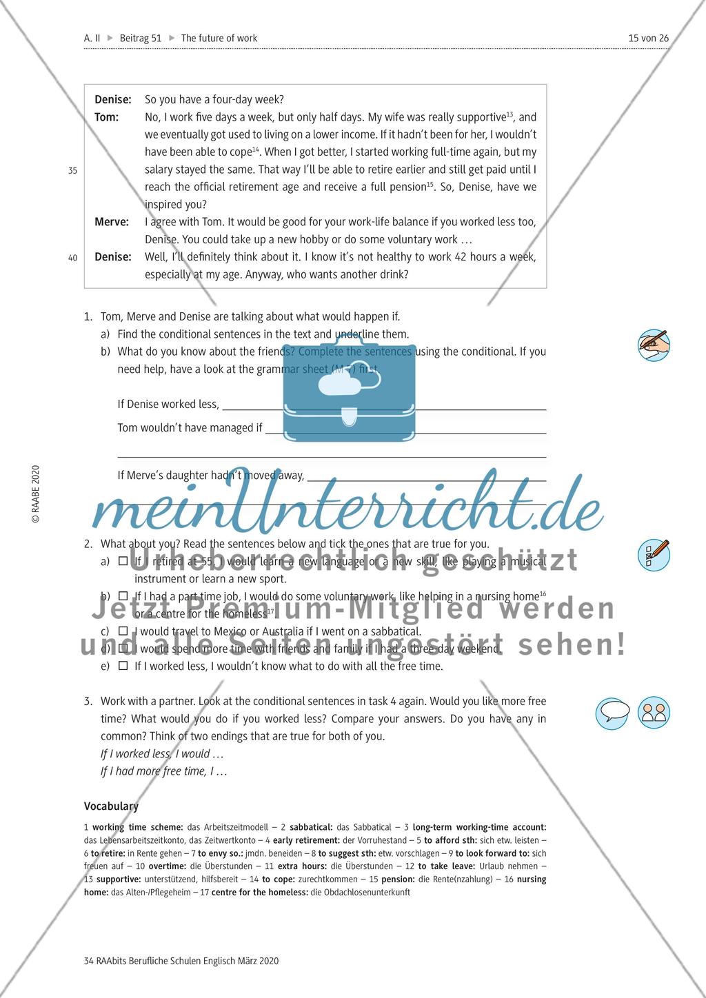 Working time schemes / Conditional II and III Preview 2
