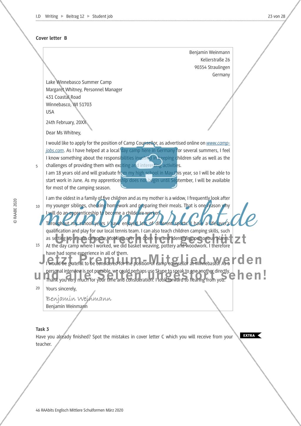 Composing a cover letter Preview 4