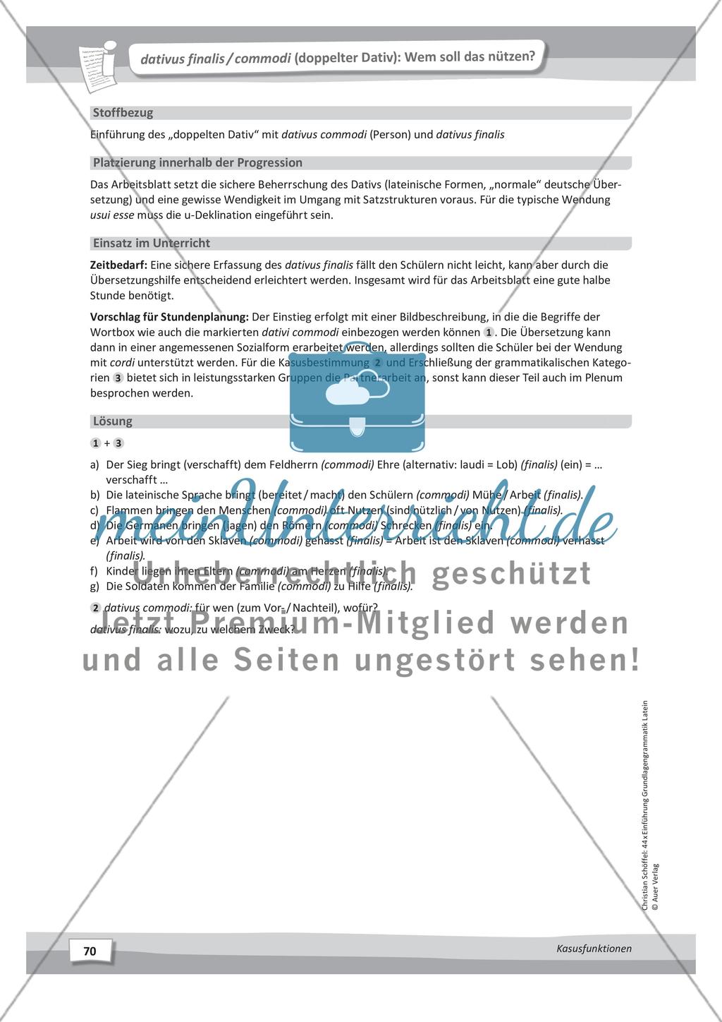 Kasusfunktionen - meinUnterricht