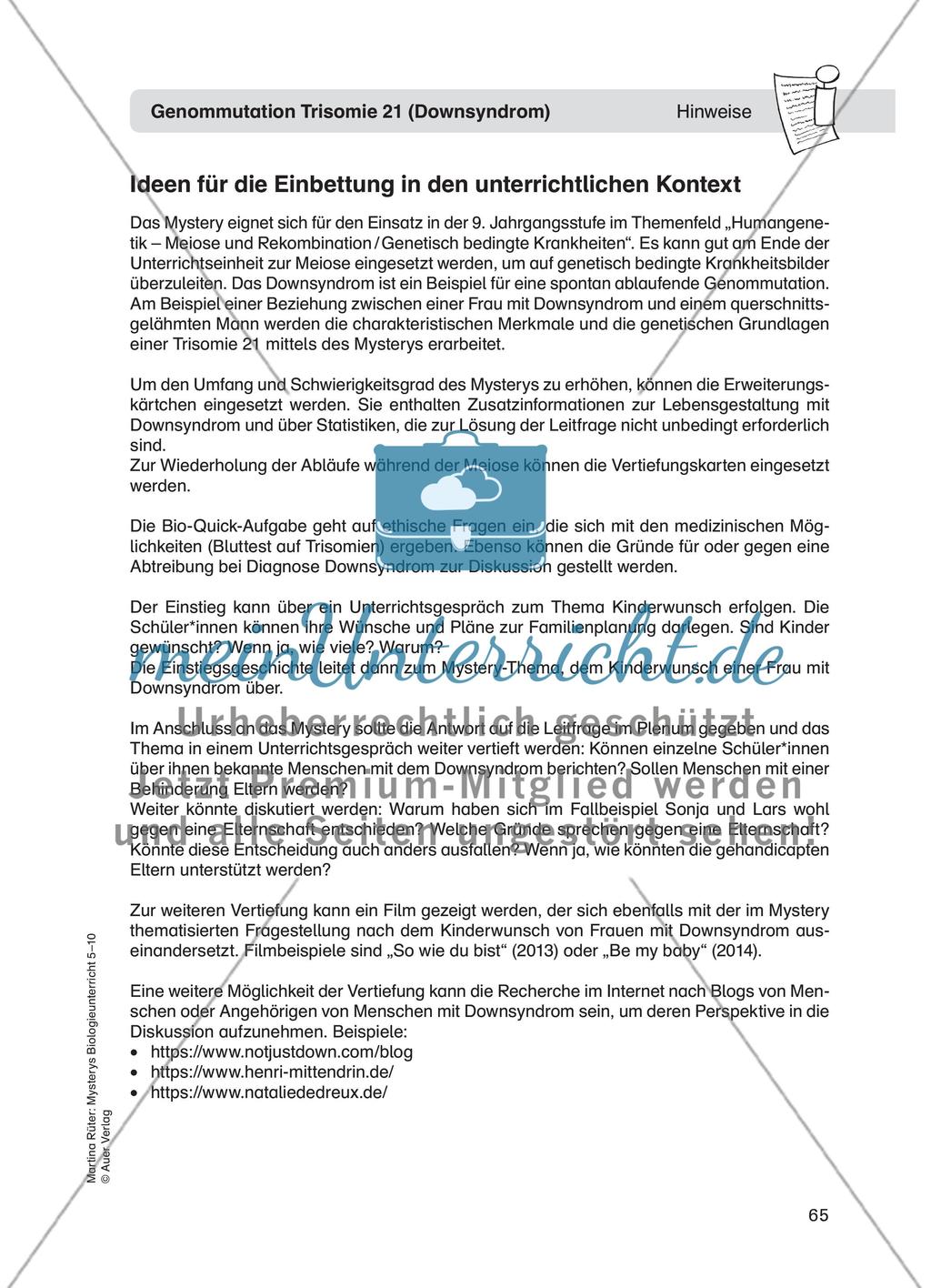 Genommutation Trisomie 21 (Downsyndrom) Preview 2