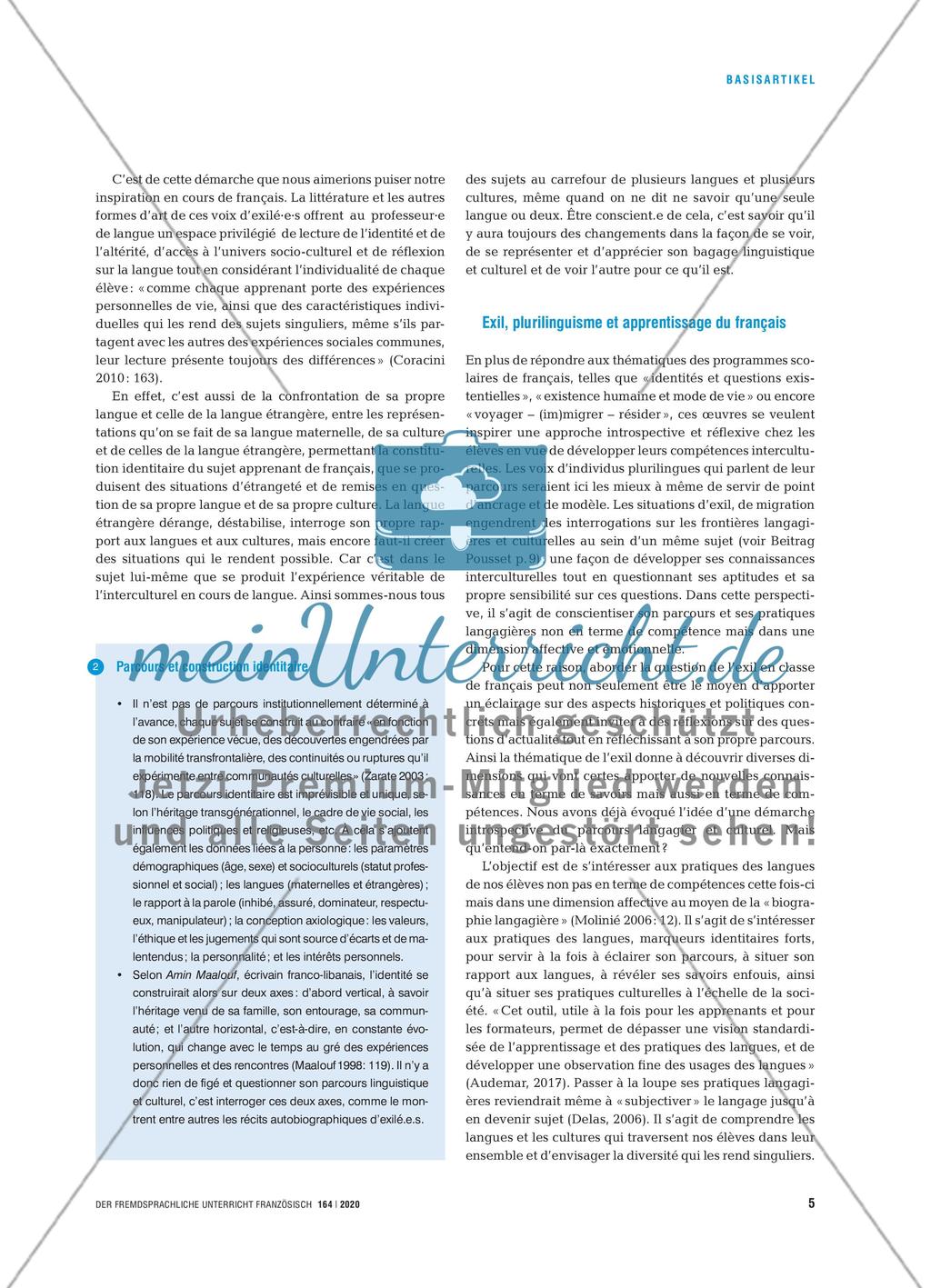 Les langues, les cultures et moi - Comprendre l’autre pour se connaître soi-même à travers la découverte de parcours d’exilé.e.s Preview 4