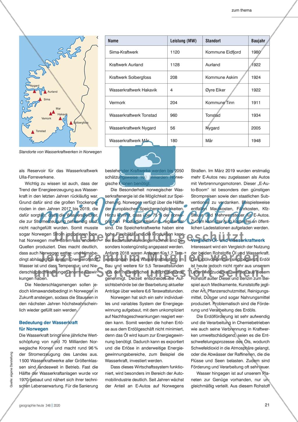 Wasserkraft versus Erdöl - Norwegens Energiepolitik bewerten Preview 2