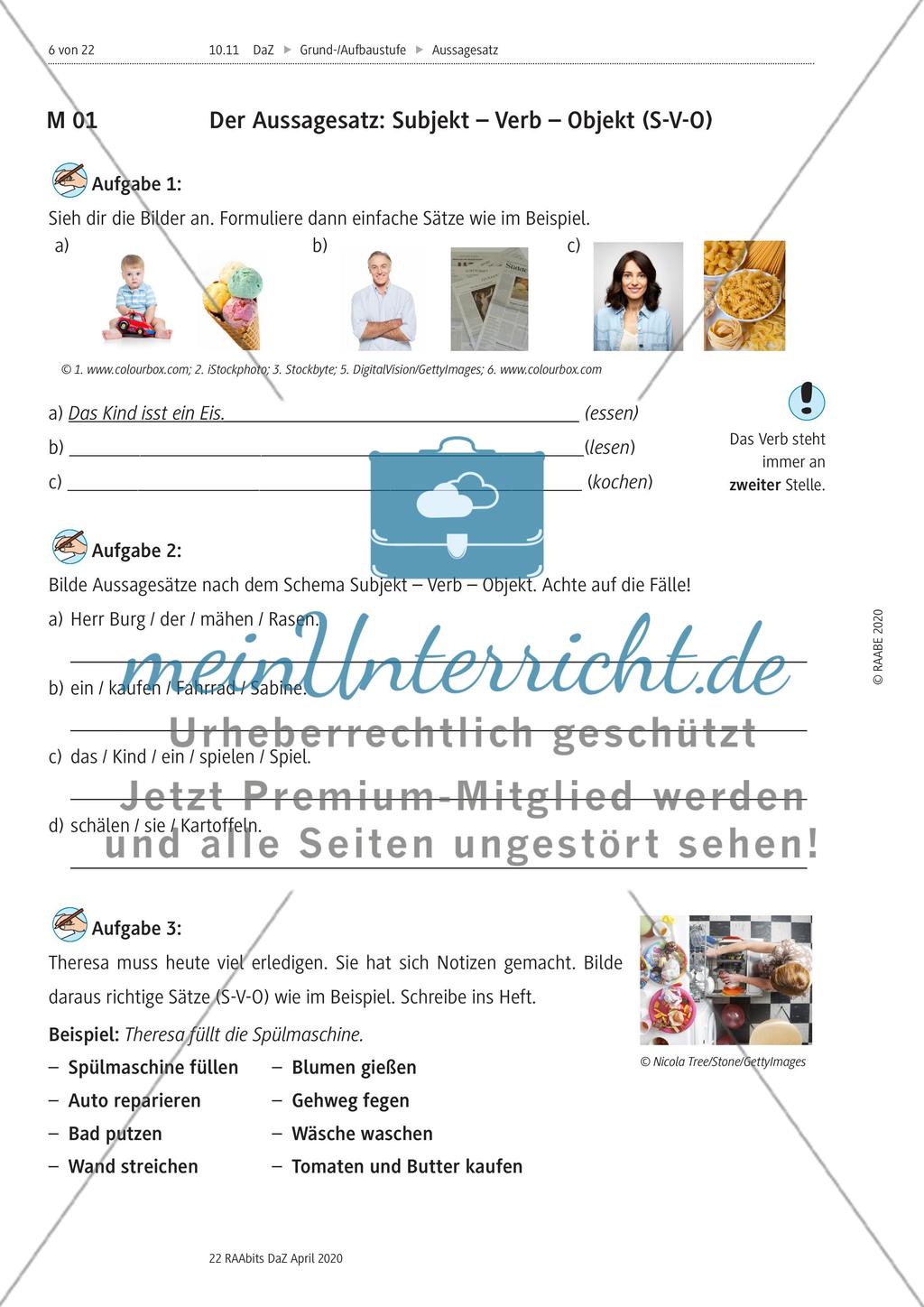 Grammatik einführen, üben und anwenden Preview 1