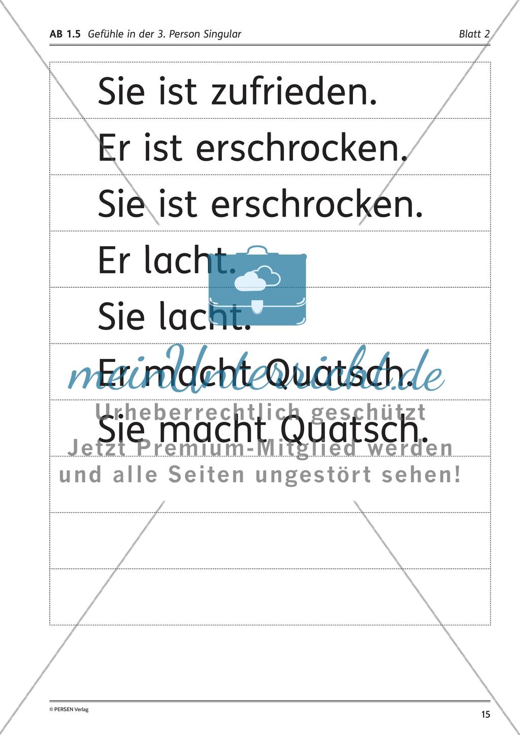 Unterrichtsreihe: Das Gesicht als Ausdrucksort von Gefühlen Preview 9