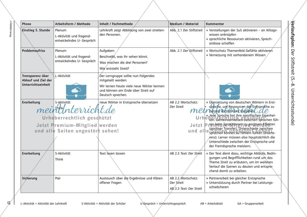Unterrichtsreihe: Der Stiftstreit Preview 2