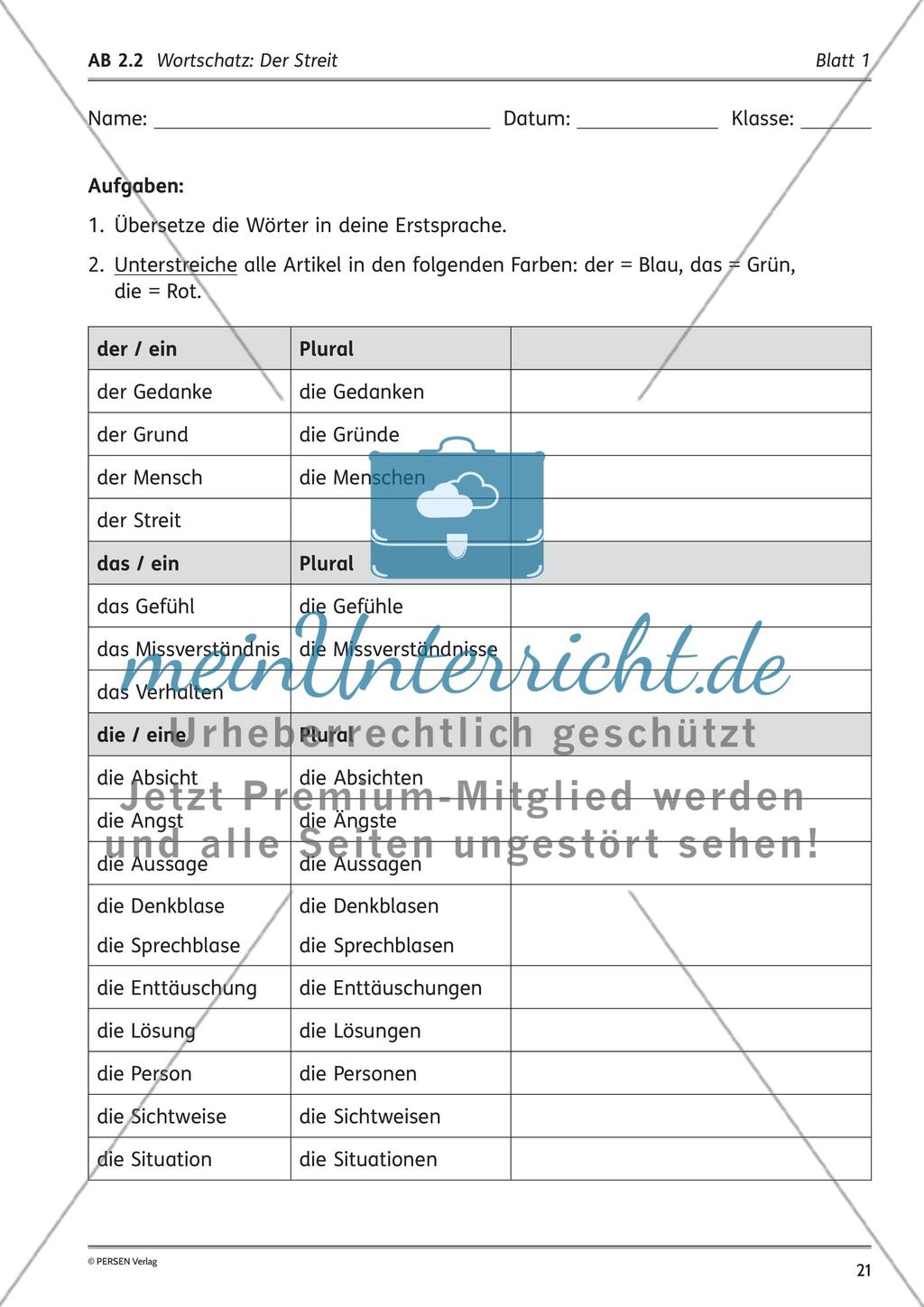 Unterrichtsreihe: Der Stiftstreit Preview 6