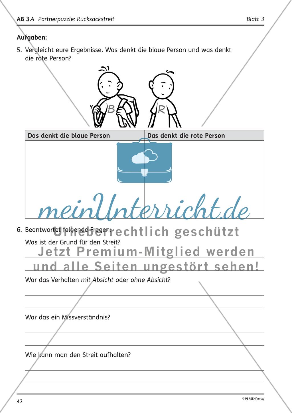 Unterrichtsreihe: Der Rucksackstreit Preview 10