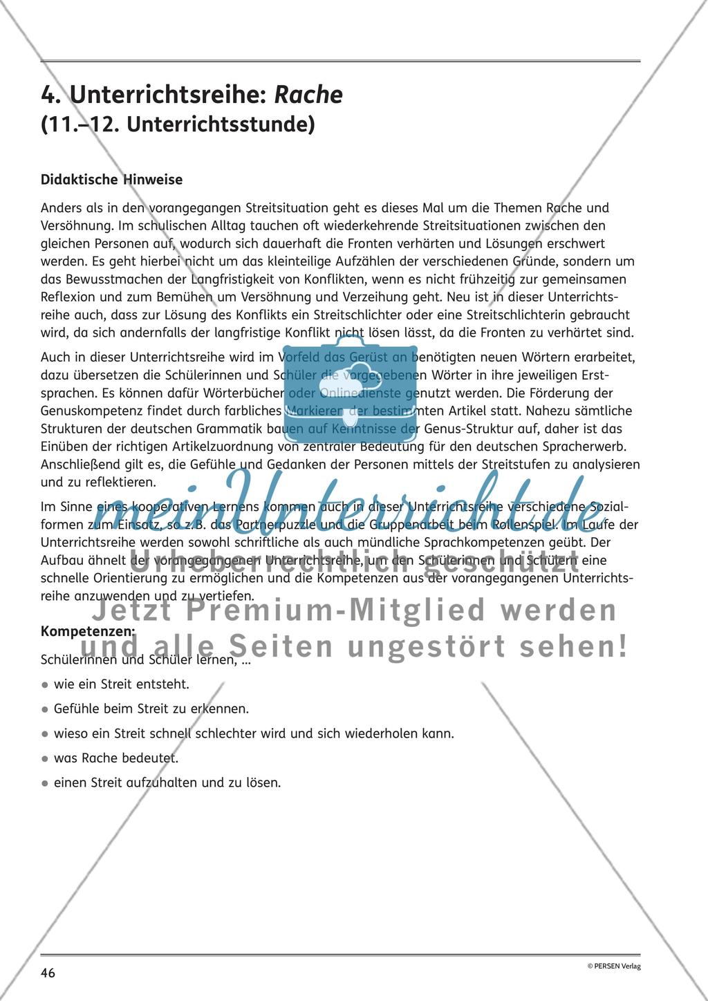 Unterrichtsreihe: Rache Preview 1